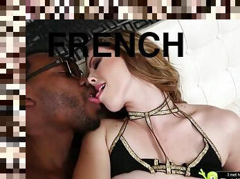 Married French Milf Cheats with Black Man