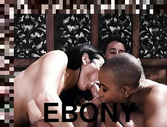 Pure Taboo And Jenna Foxx - Vulnerable Ebony Teen Fulfills Her Horny Roommates Threesome Needs Part 1