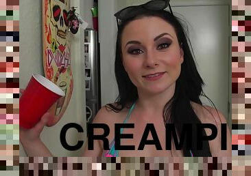 opité, domáce, creampie, pov