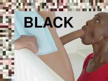 Interracial sex with bald black Zaawaadi