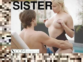 Vixen.com Smoking Hot blond haired Fucks her Sisters Man to make her Jealous