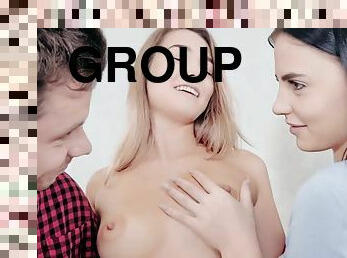 cul, levrette, orgie, chatte-pussy, russe, ados, hardcore, sexe-de-groupe, trio, chambre-a-coucher