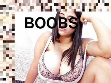 Romanian Brunette with monster boobs & fat ass on webcam solo
