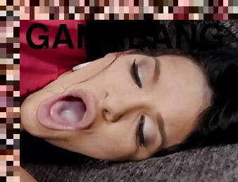 Salacious slut DP gangbang dirty porn clip