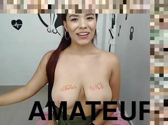 Stunning Big Tit Latina Teen Webcam Show - Big tits