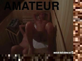 amateur, cámara, voyeur, sauna, impresionante, checa