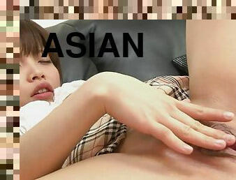 asiatique, masturbation, orgasme, chatte-pussy, écolière, babes, ados, japonais, doigtage, pieds