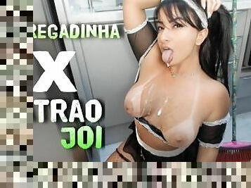 teta-grande, criada, masturbação, latina, gozando, suja, chupando, provocando