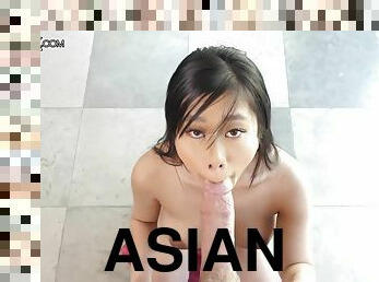 asiatisk, pussy, fingret, knulling-fucking, vakker, petite, liten