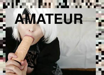 doggy, amatør, anal, tenåring, blond, maskiner, søt, alene, hvit