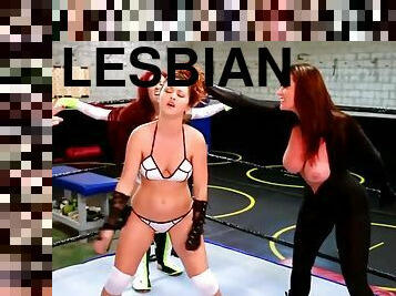 lesbiana, lucha-libre, club