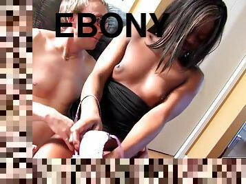 ébène, interracial, hardcore, black, belle, bite