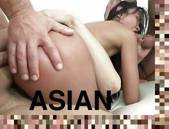 asiatique, femme, anal, babes, fellation, interracial, hardcore, maman, ejaculation-interne, sexe-de-groupe