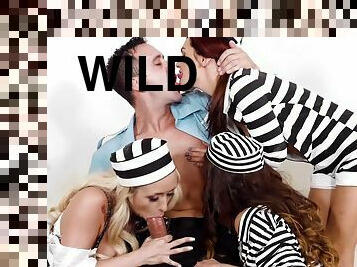 Wild orgy in a prison - Dominica Phoenix, Christina Shiny &  Kyla Green