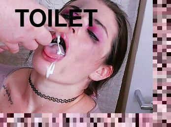 anal, udløsning, bdsm, i-ansigtet, toilet, røv-butt, fetish