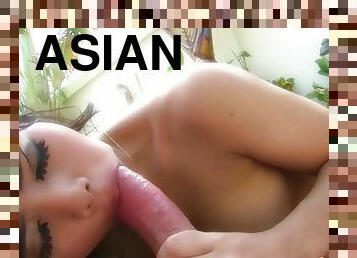 Her Trimmed Asain Pussy Looks Delicious While Beautiful Opor