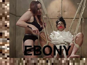 gode-ceinture, anal, ébène, interracial, lesbienne, bdsm, black, esclave, coquine, bout-a-bout