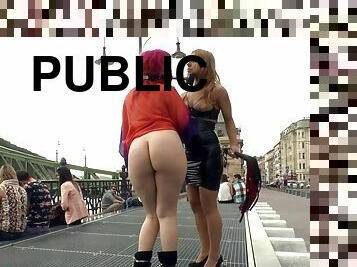 Redhead sodomy fisted in public bar