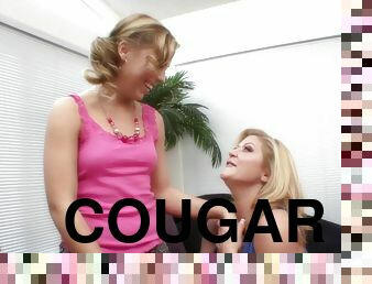 lesbienne, blonde, cougar