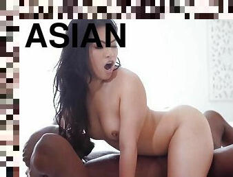 asiático, babes, interracial