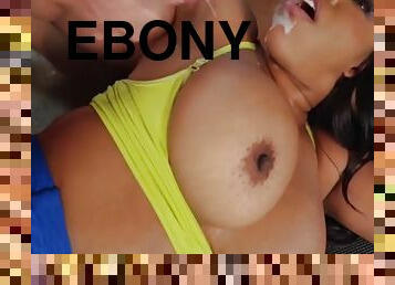 Ebony Facial Cumpilation