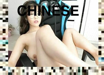 アジアの, ビッグ売り言葉, マスターベーション, 公共, ウェブカメラ, 独奏, 中国人