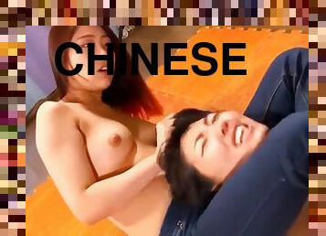 asiatique, cul, gros-nichons, lesbienne, naturel, action, gros-seins, seins, fétiche, chinoise