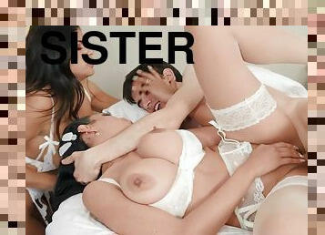 Threesome reality fuck Escandalo Sister Sabotage Jordi El Nino Polla, Katrina Moreno, Sheila Ortega part 02