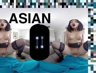 Smoking Hot Asian Babes Fucking Like Crazy In POV Virtual Reality - Honey gold