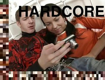 nastolatki, hardcore, piękne, nasienie, dupa