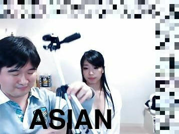 azijski, masturbacija, najlonke, amaterski, par, djevojka, web-kamere, korejski, dosadni