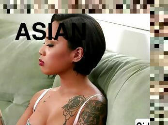 asiatisk, gammal, fitta-pussy, lesbisk, milf, tonåring, kamera, voyeur, flickvän, ung18