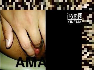 asiatisk, orgasm, fitta-pussy, amatör, hardcore, slyna, sugande
