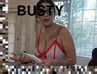 Latina Bella Luna - Nerdy Busty Nurse POV Sex - Big tits