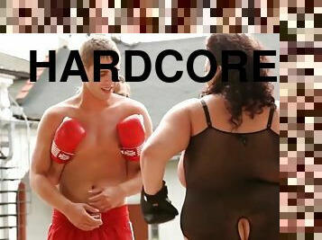 gordo, tiro-ao-alvo, hardcore, bbw, a-três