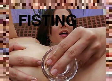 fisting, masturbação, anal, brinquedo, dedos, dildo, inserção