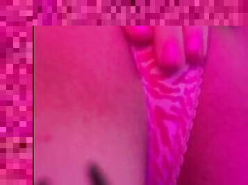 Rubbing my tight little pussy through my panties