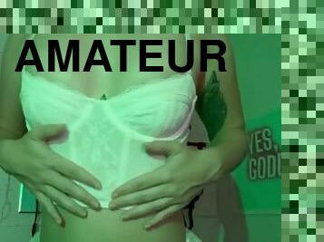 masturbação, amador, babes, gozando, pov, britânico, sozinho, provocando