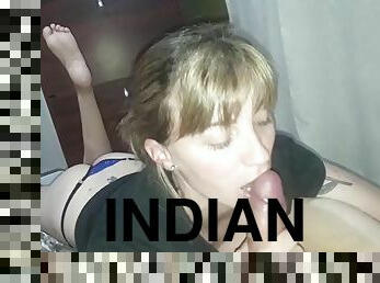 indiano, piedi, bionde, succhiaggi