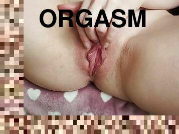 mastubasi, orgasme, vagina-pussy, amatir, remaja, buatan-rumah, permainan-jari, sempurna, ceko, basah