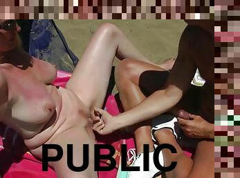 public, hardcore, plaja, cu-degetelul, spaniola