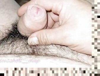 Jerk off very fast without end, hairy