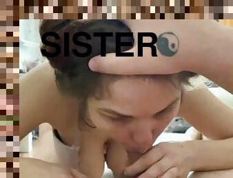 חובבן, חתיכות, מציצה, נוער, מכללה, אחות-sister, מדהים