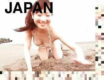 japonca, plaj, bikini