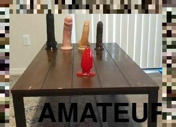 A Row of Anal Toys, from BIG to HUGE! - Frankie Labido