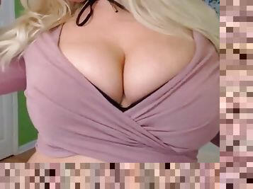 Big tits MILF caught on webcam