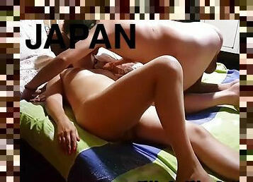 asian, berambut, isteri, amateur, milfs, tegar, orang-jepun, cam, voyeur, cougar