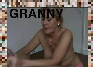 suihinotto, isoäiti-granny, milf, käsihomma