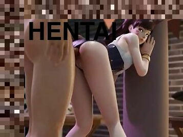 anal, mulher-madura, anime, hentai, 3d