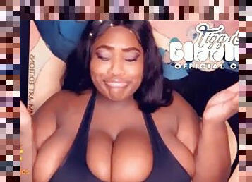 Bigblack boobs tease